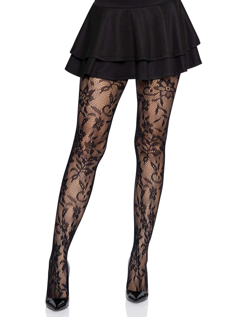 Chantilly Floral Lace Tights – Leg Avenue Canada