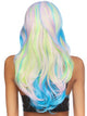 27" Mystic Hue Multi Color Wavy Long Wig