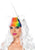 Wavy Rainbow Unicorn Wig & Tail Costume Kit