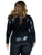 Plus Wet Look Faux Leather Zipper Front Catsuit