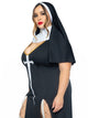 Plus Sultry Sinner Nun Costume