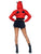 Devil Cropped Hoodie With Wings