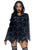 Spider Web Rhinestone Costume Poncho