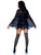 Spider Web Rhinestone Costume Poncho