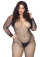 Plus Please Me Rhinestone Bodystocking