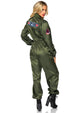 Top Gun Costume Parachute Flight Suit