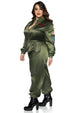Plus Top Gun Costume Parachute Flight Suit
