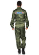 Men's Top Gun Costume Parachute Flight Suit
