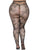 Plus Butterfly Fishnet Tights