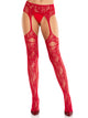 Bloom Net Garter Belt Stockings