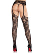 Bloom Net Garter Belt Stockings