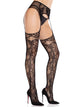 Bloom Net Garter Belt Stockings