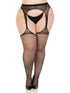 Plus Eden Sheer Suspender Pantyhose