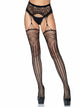 Deco Net Stockings with Attached Garter Belt