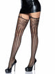 Deco Net Stockings with Attached Garter Belt