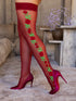 Roselle Floral Side Thigh Highs