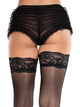 Micromesh Lace Ruffle Tanga Boy Shorts