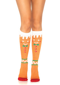 Sonia Gingerbread Man Socks