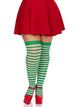 Cari Plus Striped Stockings