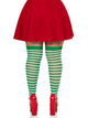 Cari Plus Striped Stockings