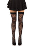 Wild Rose Net Thigh Highs