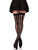 Krya Striped Net Thigh Highs