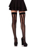 Krya Striped Net Thigh Highs