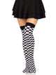 Poppy Checkerboard Thigh High Stockings