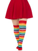 Cherry Plus Rainbow Thigh High Socks