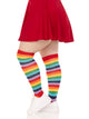 Cherry Plus Rainbow Thigh High Socks