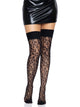 Wyld Leopard Net Thigh Highs