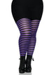 Plus Jada Striped Women's Tights