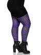 Plus Jada Striped Women's Tights