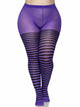 Plus Jada Striped Women's Tights