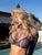 Show My Stripes Fishnet Bikini Set