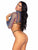 Show My Stripes Fishnet Bikini Set