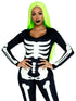 Printed Glow In The Dark Skeleton Catsuit
