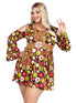 Plus Starflower Hippie Costume