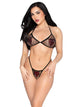 All Heart Fishnet Bikini Set