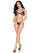 All Heart Fishnet Bikini Set
