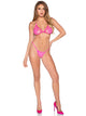 All Heart Fishnet Bikini Set