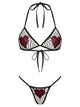 All Heart Fishnet Bikini Set