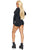 Zipper Front Long Sleeved Matte Romper