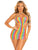 Technicolor Dream Rainbow Mini Dress