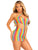 Technicolor Dream Rainbow Mini Dress