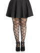 Plus Bow Net Tights