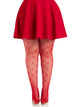 Plus Valentina Heart Net Tights