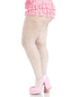 Plus Valentina Heart Net Tights