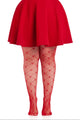 Plus Valentina Heart Net Tights