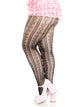 Plus Sweetheart Striped Tights